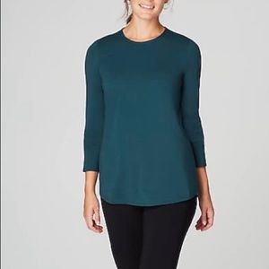 J.Jill Pima Stretch Cotton Shirttail Tee
